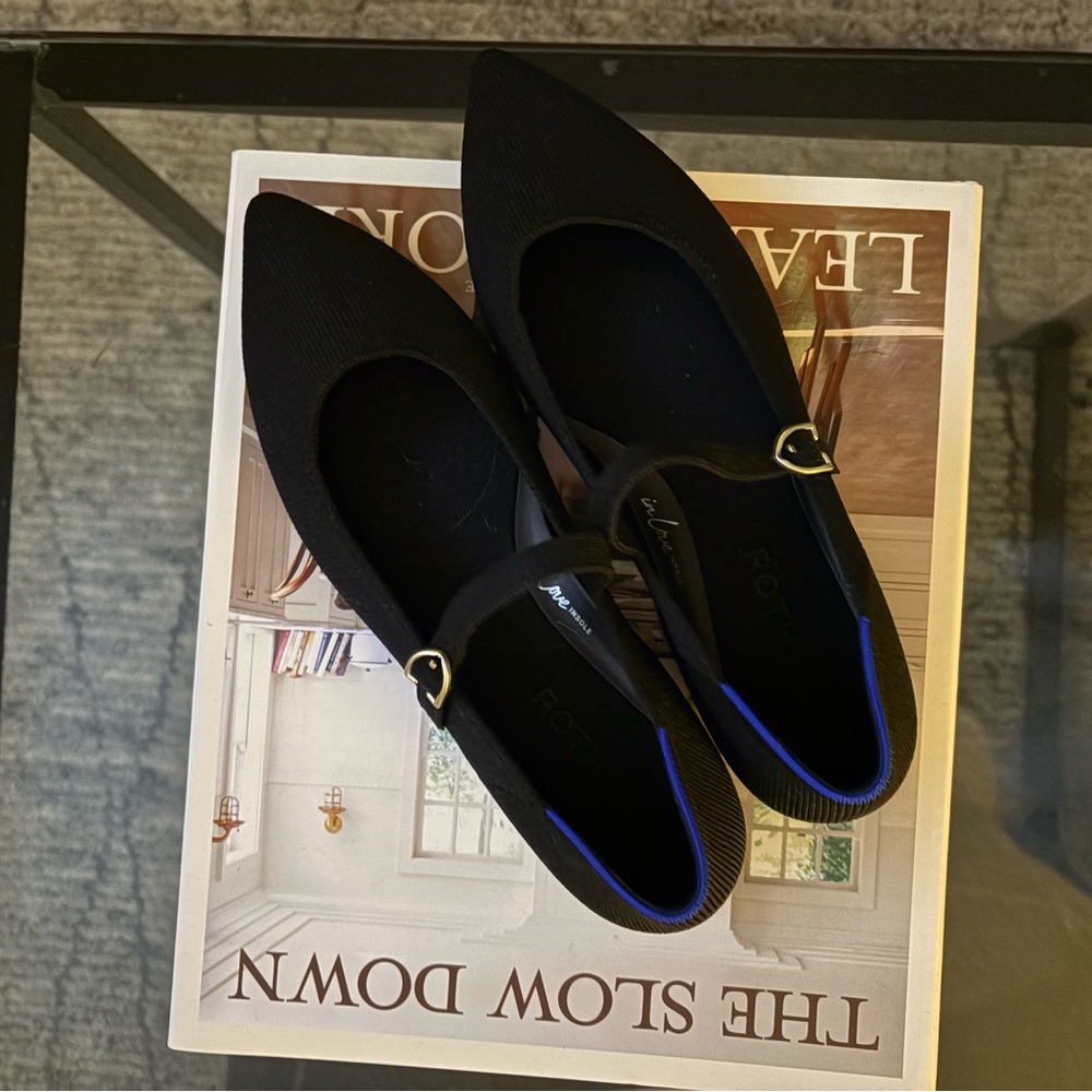 NEW Rothy’s The Point Mary Jane Black Size 6.5